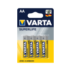 Cinko-anglies baterijos Varta Superlife, 4 vnt., AA R6 LR06