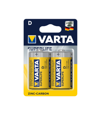 VARTA SUPERLIFE baterijos, R20, 2 vnt.