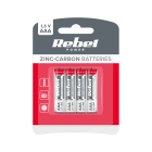 Cinko-anglies baterijos, 4 vnt. / blisteris, Rebel R03 AAA