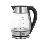 Elektrinis virdulys TEESA, stiklinis, su nerūdijančiuoju plienu, juodas – TSA1512B, 2200 W, 1,7 l