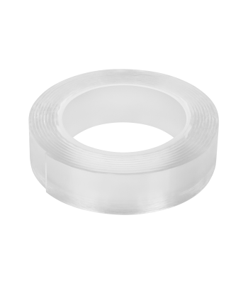 Dvipusė daugkartinio naudojimo nano montavimo juosta REBEL, skaidri, 2 mm x 30 mm x 3 m