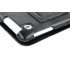 Juodas natūralios odos dėklas Samsung Galaxy Tab P3100