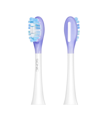 Keičiamieji antgaliai soniciniam dantų šepetėliui Teesa Sonic Elite, vidutinio kietumo, TSA8082-W
