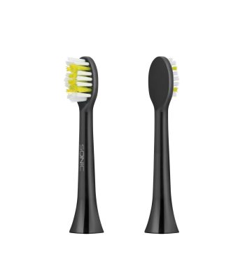 Dantų šepetėlio galvutės, minkštos, 2 vnt., TEESA SONIC BLACK