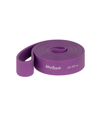 Lateksinė treniruočių guma Power Band Rebel Active, violetinė, PL-4, 20–45 kg