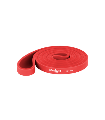 TPE treniruočių guma Power Band Rebel Active PT-2, raudona, 6-14 kg