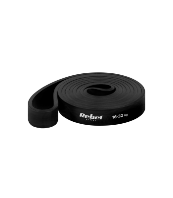 Treniruočių guma TPE Rebel Active, juoda, Power Band PT-3, 16-32 kg