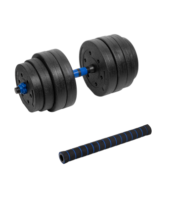 Reguliuojamas bituminis hantelis su jungtimi, Rebel Active, 1x20 kg
