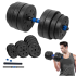 Reguliuojamas bituminis hantelis su jungtimi, Rebel Active, 1x20 kg