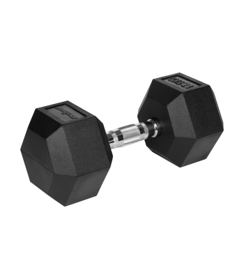 Ketaus hantelis su gumine danga Rebel Active HEX 17,5 kg