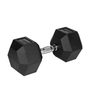 Gumuotas ketaus hantelis HEX REBEL ACTIVE, 22,5 kg