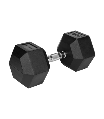 Ketaus hantelis su gumine danga Rebel Active HEX, 30 kg