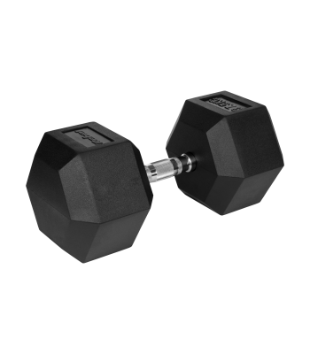 Gumuotas ketaus hantelis HEX REBEL ACTIVE 37,5 kg