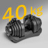 Ketaus reguliuojamas automatinis hantelis Rebel Active RBA-2304, 40 kg