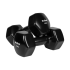Vinilu dengti ketiniai hanteliai REBEL ACTIVE HEX, 2 x 10 kg