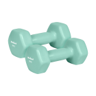 Viniliniai ketaus hanteliai HEX, REBEL ACTIVE, 2 x 3 kg