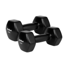 Ketaus viniliniai hanteliai REBEL ACTIVE, HEX, 2 x 6 kg