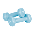 Ketaus vinilinės HEX hantelės su stovu, REBEL ACTIVE, 7 kg (2x0.5kg + 2x1kg + 2x2kg)