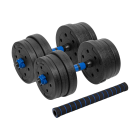 Reguliuojami bituminiai hanteliai su jungtimi Rebel Active RB-2300, 2 x 10 kg