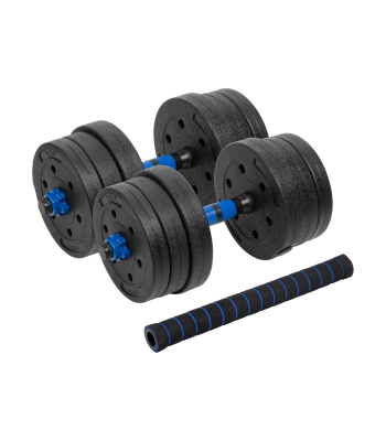 Reguliuojami bituminiai hanteliai su jungtimi Rebel Active RB-2300, 2 x 10 kg