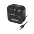 USB šakotuvas su atminties kortelių skaitytuvu, USB 2.0, 3 prievadai