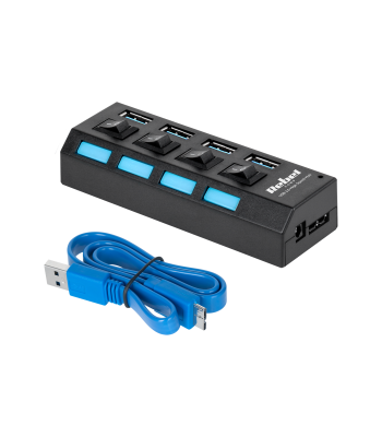 USB 3.0 4 prievadų šakotuvas Rebel