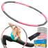 Svorį mažinantis hula hopas, rožinis, Rebel Active, 95 cm