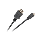 Kabelis su HDMI tipo A ir micro HDMI tipo D kištukais, 1.8m