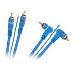 Kabelis su valdymo gysla, kampinis–tiesus, 2 x RCA – 2 x RCA, 5 m