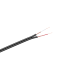 RCA kabelis, juodas, 2 x RCA-3mm, 100m ritė