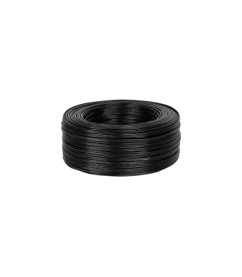 RCA kabelis, juodas, 2 x RCA-3mm, 100m ritė
