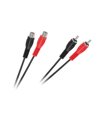 Jungiamasis kabelis, 2 x RCA kištukai – 2 x RCA lizdai, 3m