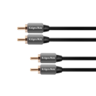 Garso kabelis Kruger&Matz 2RCA–2RCA 1.0m