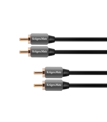 Garso kabelis 2RCA-2RCA Kruger&Matz 1.8m