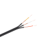 RCA kabelis, juodas, 3 x RCA, ritė 100 m