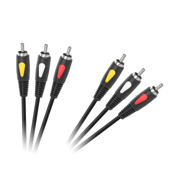 Kabelis 3RCA-3RCA Cabletech Eco-Line, 1.0m