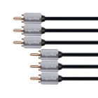 Komponentinis kabelis Kruger&Matz 3RCA–3RCA 1.8m