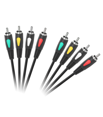 RCA garso ir vaizdo kabelis Cabletech Eco-Line 4RCA-4RCA 3.0m