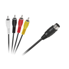 Jungiamasis kabelis DIN-4 x RCA, standartinis, 1.8m