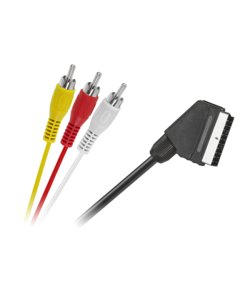 Kabelis EURO – 3 x RCA, 1,5m