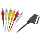 Kabelis EURO – 6 x RCA, 1,2 m