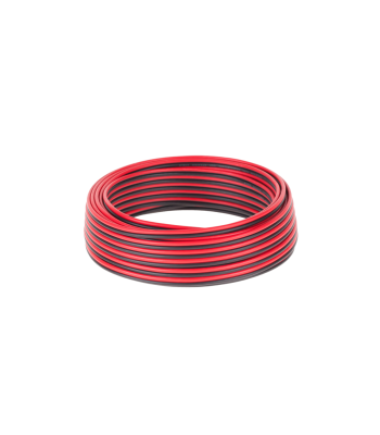Garsiakalbio kabelis CCA, juodas ir raudonas, 2 x 0.75mm, 10M