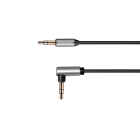 Kabelis jack 3.5 kampinis – jack 3.5 tiesus su spyruokle Kruger&Matz Basic 100 cm