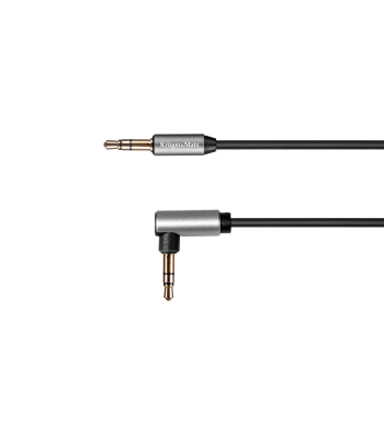 Kabelis jack 3.5 kampinis – jack 3.5 tiesus su spyruokle Kruger&Matz Basic 100 cm