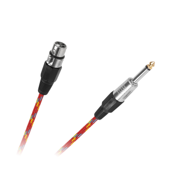Mikrofoninis kabelis CANON lizdas–JACK 6.3mm kištukas, 3m