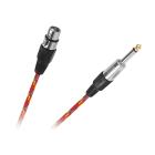 Mikrofono kabelis CANON lizdas–JACK 6.3mm mono kištukas, 5m