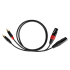 Cabletech jungiamasis kabelis, XLR–2RCA, 1m