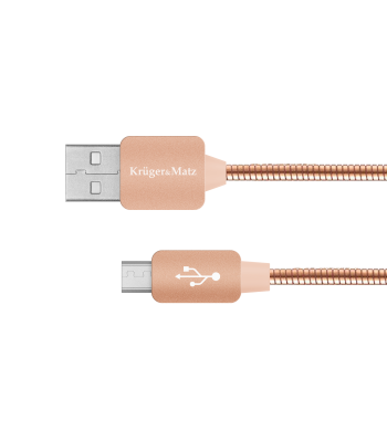 USB–micro USB kabelis Kruger&Matz, 1 m, KM0360