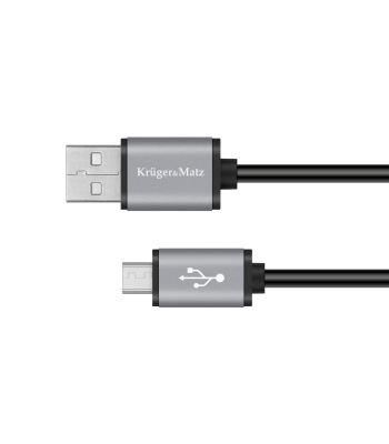 USB–micro USB kabelis Kruger&Matz Basic, 1.8 m