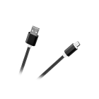 USB–Micro USB kabelis M-Life, nailoninis, juodas, 1 m